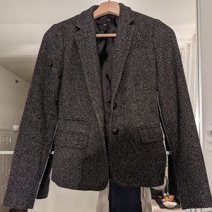 grey fall tweed blazer, size S